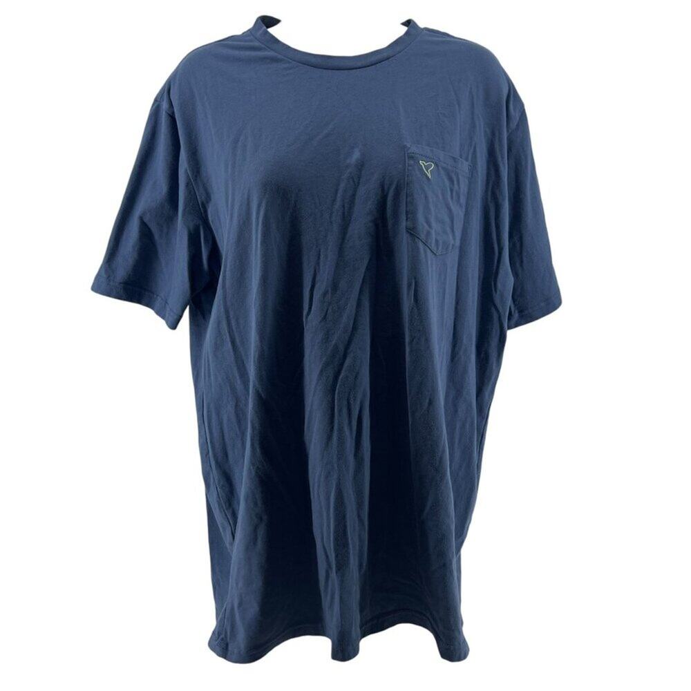 BIRDDOGS Short Sleeve Crewneck T-Shirt  Pocket Blue Mens Xlarge